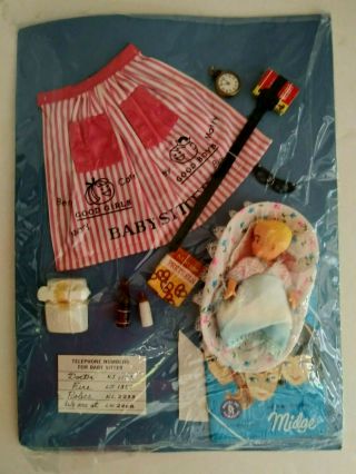 Vintage Barbie Baby - Sits 953 Complete On Card