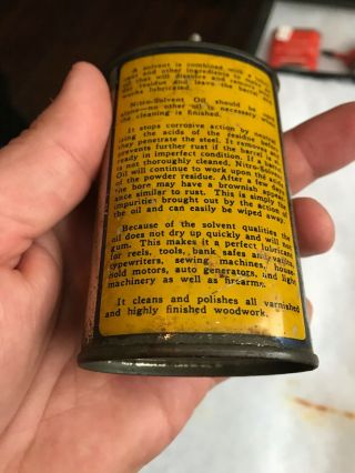 Vintage Handy Oiler Gun Oil Can Tin Lead Top Marbles Rare Camping Household Oil2 4