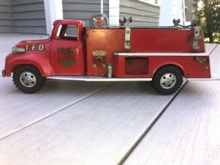 Vintage 1950’s Tonka No.  5 Metal Toy Pumper Fire Truck