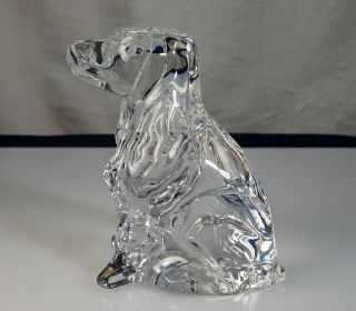 Vintage Bacarrat French Crystal Cocker Spaniel Dog Figurine - 55831