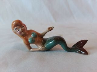 Vintage 1950s Walt Disney Peter Pan Mermaid Redhead Hagen Renaker Porcelain Htf