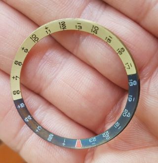 Rare Inner Bezel / Chapter Ring For Vintage Breitling Gmt Ref 812 Or 2110