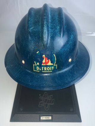 Vintage Blue Bullard Hard Boiled Fiberglass Hard Hat With Liner
