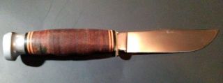 Authentic Vintage Kabar USA 1205 Fixed Blade Hunting Knife with Sheath Euc 3