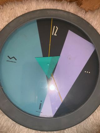 Vintage Canetti 1987 Wall Clock Great Rare