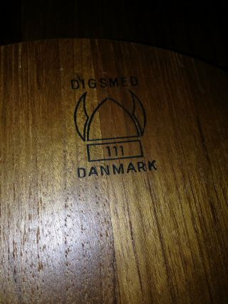 Vintage Mid Century Teak Lazy Susan Serving Tray DIGSMED Denmark Danmark 5