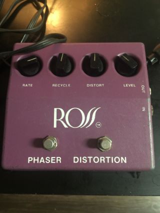 Vintage Ross Phaser Distortion ‘70s 1970s Guitar Effects Usa Boutique