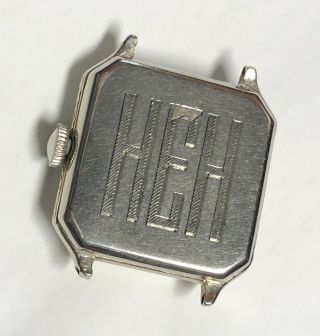 Antique Rare AGN Dial 1928 Hamilton Square Cut Corner 14K GF Watch Runs Vintage 8