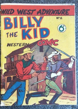 Billy The Kid 14 Australian Drawn Vintage Western Comic Century Press