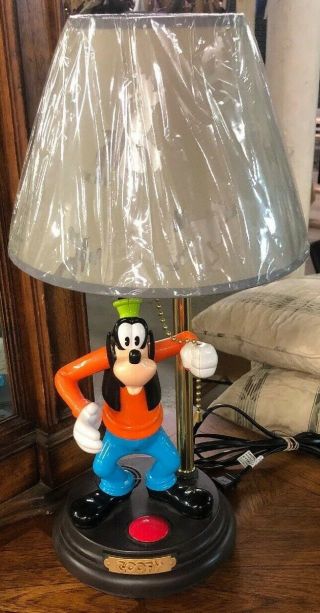 Vintage Disney Goofy Talking Lamp.