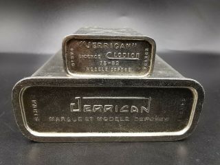 Rare Set Clodion Jerrican Pocket Petrol Lighter and Table Lighter 打火机 Briquet 3
