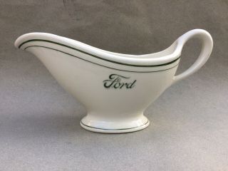 Vintage Ford Motor Company Gravy Boat Sterling China Restaurant Ware Cafeteria
