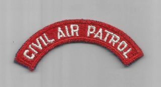 Civil Air Patrol Tab A Real One Cap C.  A.  P.  Usaf Arc Scroll Airborne Coastal