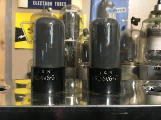 Jan Crc 6sn7 Gt Vt - 231 Vintage Tubes Rca Strong Matched Pair Tv - 7,  100