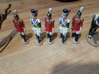 7 - Vtg.  METAL Toy HORSE SOLDIER Napoleon by Frenchal Made in France Quiralu 2