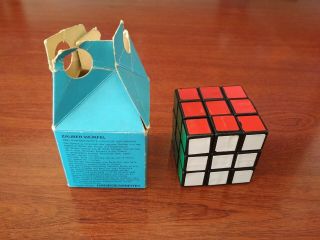 Ultra rare Vintage First Batch Politechnika Rubik ' s Cube German version 2