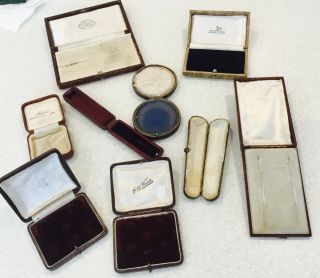 9 X Antique /Vintage jewellery boxes etc. 5