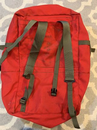 FSS Forest Service Wildland Fire Fighter Red Personal Gear Pack Backpack Vintage 5