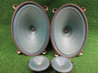 Saba Greencones Full Range Vintage Speakers And Tweeter 13 " 4 " Tigges Magnets