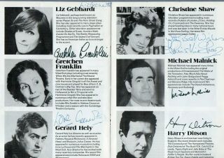 CHRISTINE SHAW Rare Fawlty Towers - LIZ GEBHARDT Please Sir Signed Programme 3