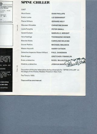 CHRISTINE SHAW Rare Fawlty Towers - LIZ GEBHARDT Please Sir Signed Programme 6