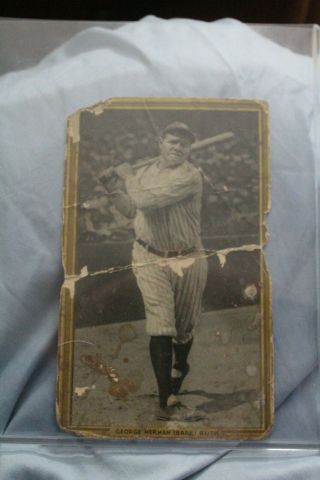 Vintage 1934 Goudey Babe Ruth Baseball Card With Easel