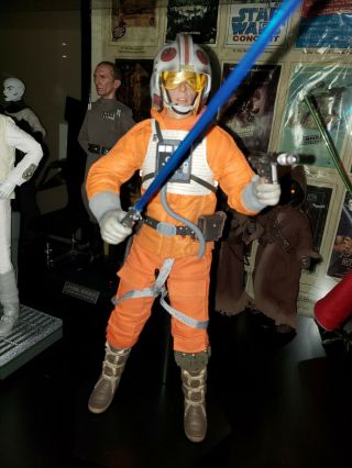 Star Wars Sideshow 1/6 Scale Luke Skywalker Rogue Group Snowspeeder Pilot Rare