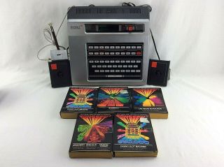 Vtg Magnavox Odyssey 2 Computer Video Game System W/ Box,  5 Games Tested/works