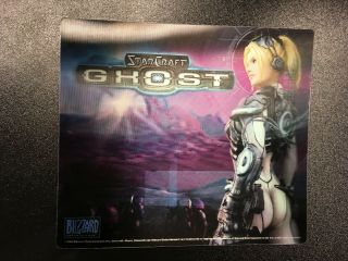 Blizzcon 2005 Starcraft Ghost Hologram Mousepad Rare Collectible