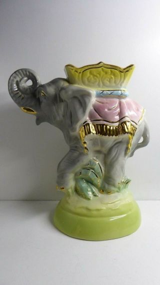 Rare Vintage 1960s Pates Elephant Statue Vase Australian Pottery