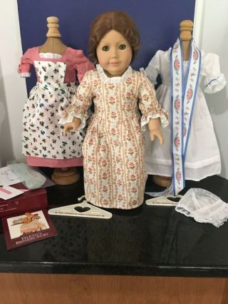 Vintage American Girl Doll Felicity Pleasant Company W 3 Dresses Retired