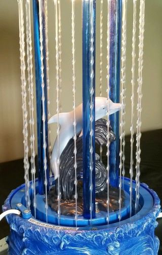 Vtg Dolphin Mineral Oil Rain Lamp Perfect Great Beach Decor Ec Htf