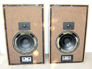 Vintage Pair Cisek Audio One Stereo Speakers Grills Cabinets Rough