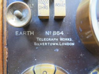 c1900 vintage Telegraph Wheatstone Bridge with galvanometer {Physics} 3