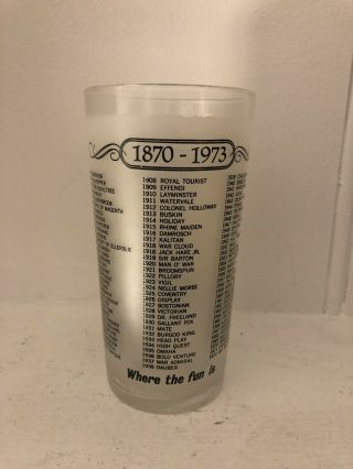 Rare 1973 Preakness Glass 2