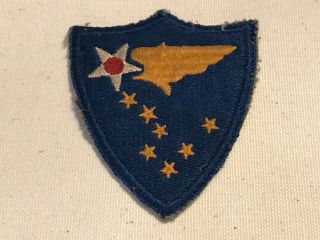 Vintage Us Army Air Corps Ww2 Alaskan Air Command Shoulder Patch