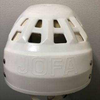 JOFA hockey helmet 23551 Gretzky style white classic vintage 8