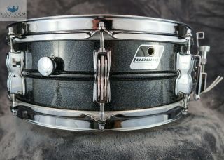 Minty Ludwig Vintage 1990s Black Galaxy Acrolite Snare Drum