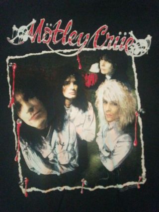 Motley Crue Dr.  Feelgood 1989 True Vintage Tour Shirt Mega Rare Not.