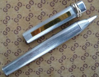 Vintage Must De Cartier Trinity Ballpoint Rollerball Pen Silver 6