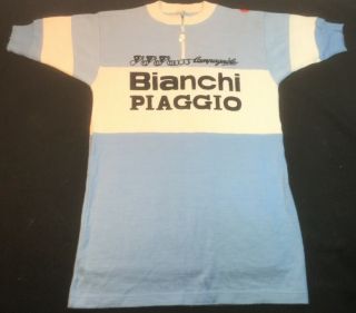 Vintage Castelli Campagnolo Bianchi Piaggio Jersey Made In Italy Wool Size 4