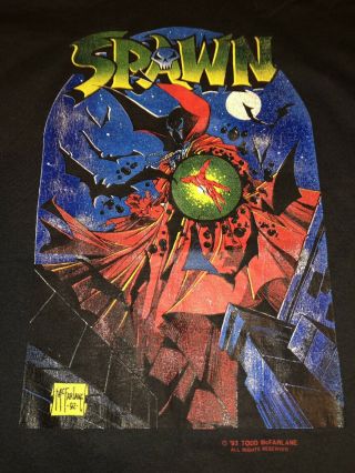 Vintage 1993 Spawn T Shirt Todd Mcfarlane Size Xl