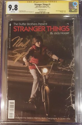 Stranger Things 1 Vintage Photo Cover_cgc 9.  8 Ss_signed By Noah Schapp