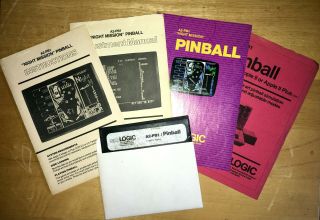 A2 - Pb1 Pinball Software By Sublogic,  Apple Ii Rare Vintage Sotware 1982