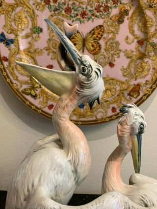Vintage Karl Ens Porcelain 7359 Pelicans Birds Figure 5