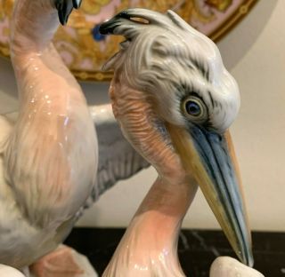 Vintage Karl Ens Porcelain 7359 Pelicans Birds Figure 7