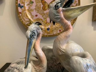 Vintage Karl Ens Porcelain 7359 Pelicans Birds Figure 8