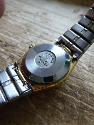 Ladies Vintage Omega Seamaster Quartz Date Watch Gold Plated Spares Repairs 4