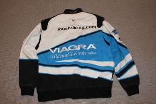 Vintage Mark Martin Viagra Roush Racing NASCAR Jacket Mens M Authentic Rare 6