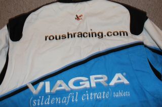 Vintage Mark Martin Viagra Roush Racing NASCAR Jacket Mens M Authentic Rare 8